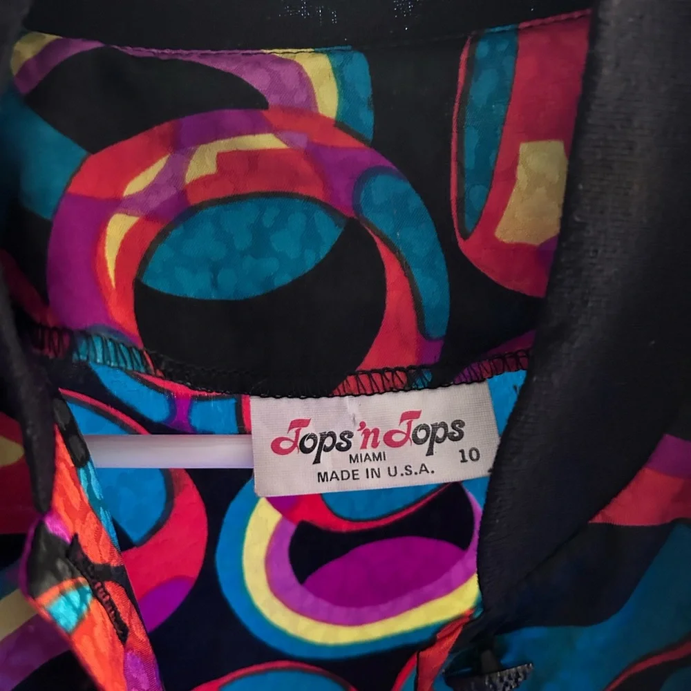 Tops n Tops • MultiColored Top • sz 10 • - Picture 5 of 8